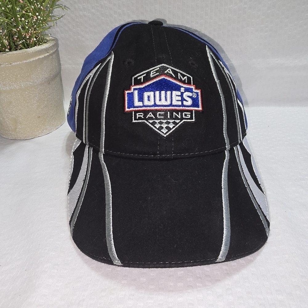 Team Lowe's Nascar Racing Black and Blue Cap Jimmy Johnson #48